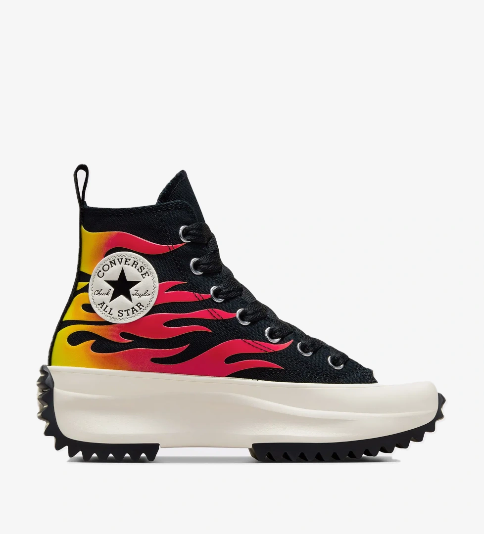 Converse Run Star Hike Unisex Siyah Platform Sneaker