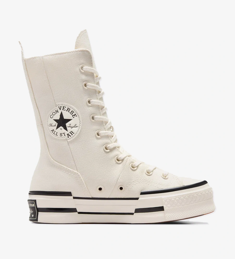 Converse Chuck 70 Plus XHi Unisex Krem Platform Sneaker