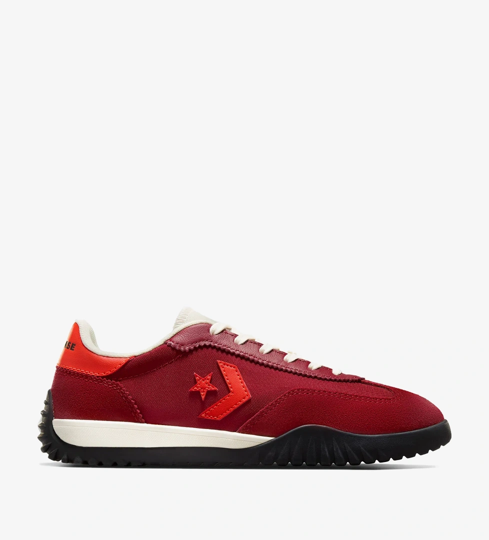 Converse Run Star Trainer Unisex Bordo Deri Sneaker - Görsel 1