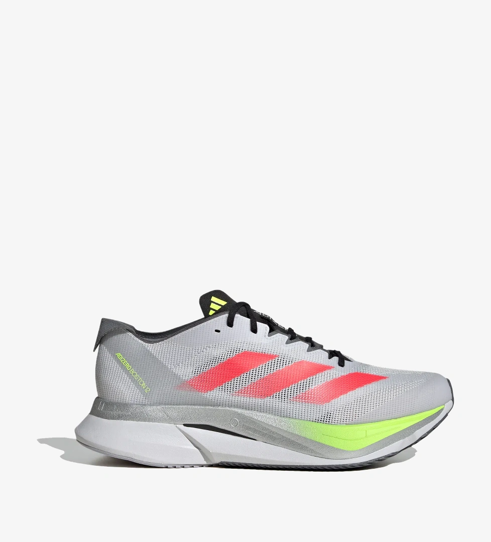 adidas Adizero Boston 12 Erkek Gri Koşu Ayakkabısı - Görsel 1