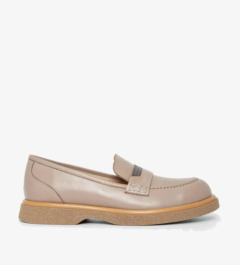 Tamer Tanca Kadın Hakiki Deri Vizon Loafer Ayakkabı - Görsel 1