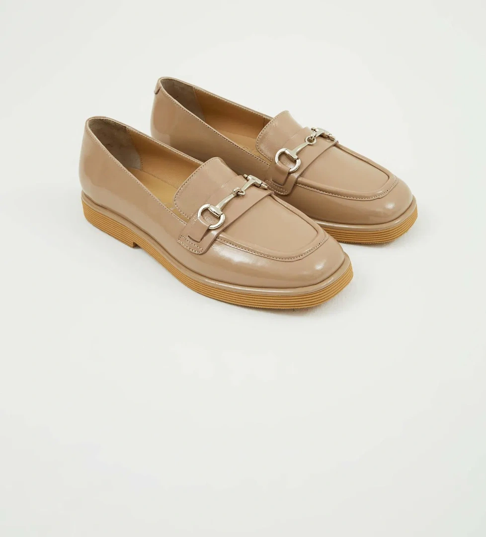 Tamer Tanca Kadın Hakiki Deri Vizon Rugan Makosen Ayakkabı - Görsel 1