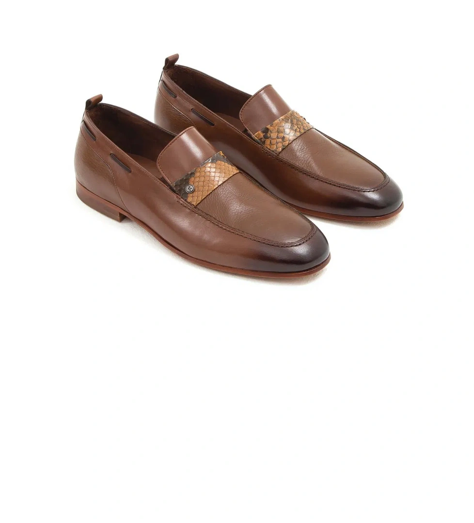 Tamer Tanca Tamer Tanca Erkek Hakiki Deri Taba Klasik Ayakkabı Casual Ayakkabı | FashFed Taba - 1. görsel