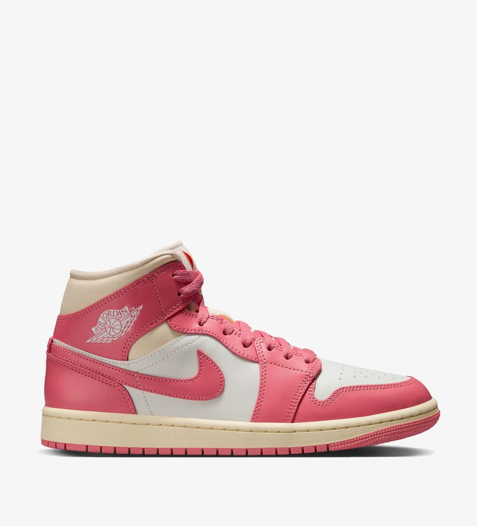 Jordan Air 1 Mid Kadın Pembe Spor Ayakkabı