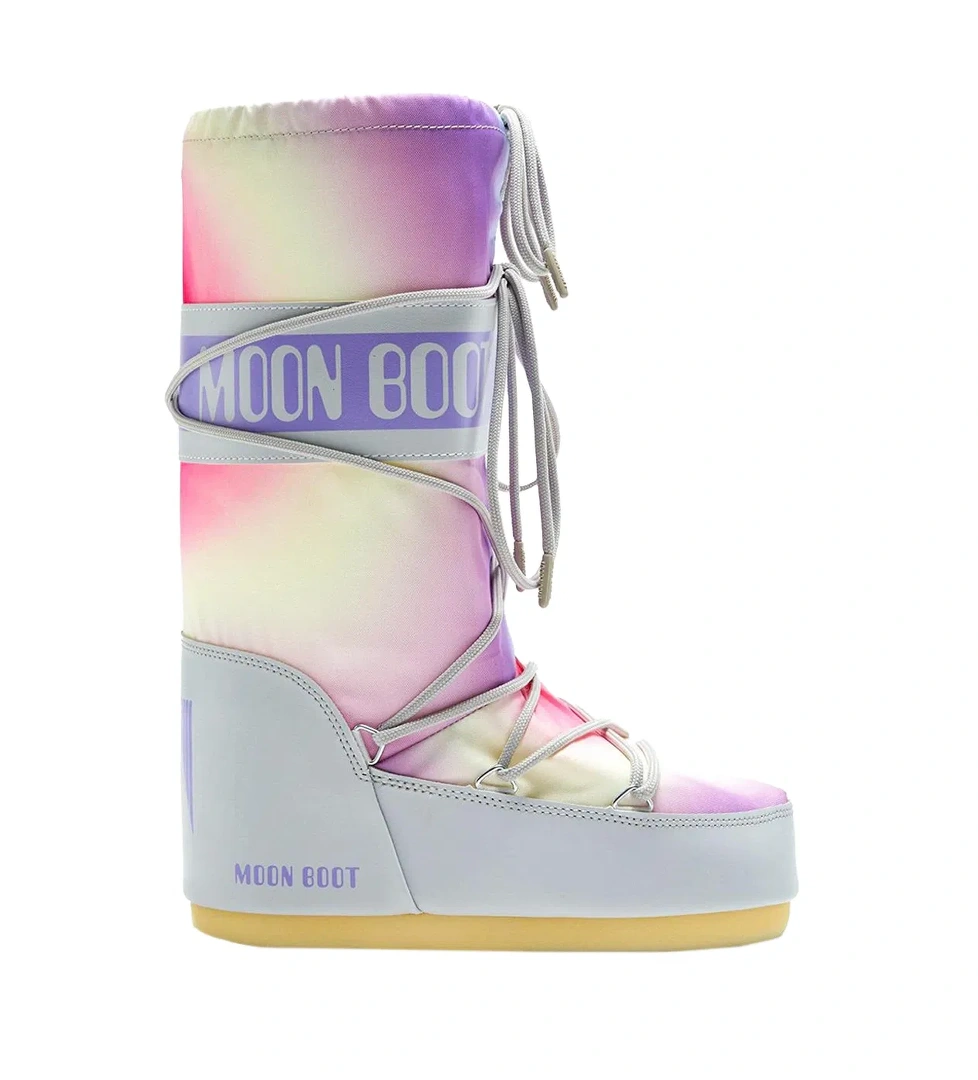 Moon Boot Moon Boot Renkli Mb Icon Rainbow Kadın Beyaz Kar Botu | FashFed Renkli - 1. görsel