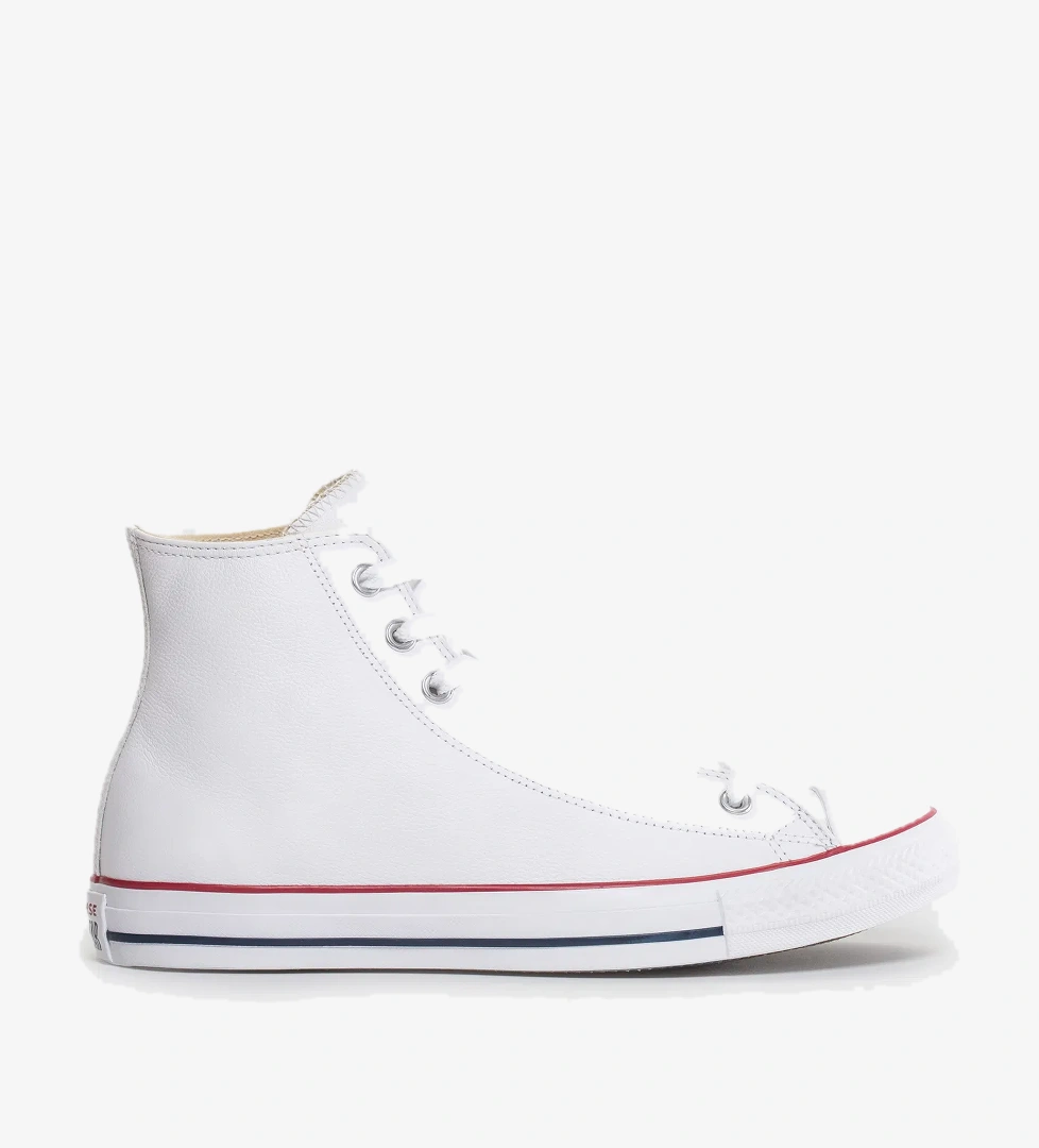 Converse Chuck Taylor All Star Hi Deri Unisex Beyaz Sneaker - Görsel 1