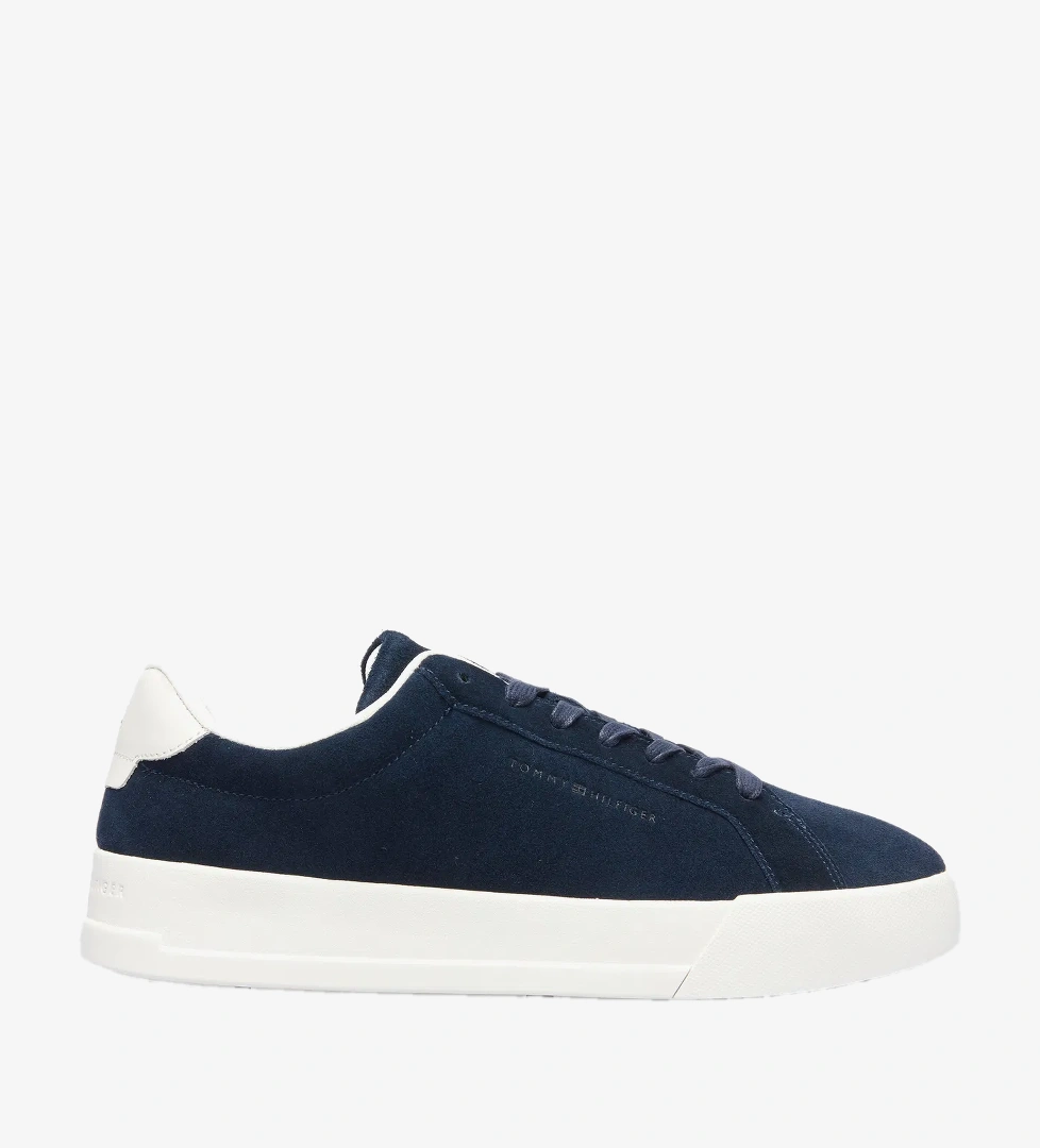 Tommy Hilfiger Tommy Hilfiger Court Better Suede Spor Ayakkabı Erkek & Mavi Sneaker model görseli