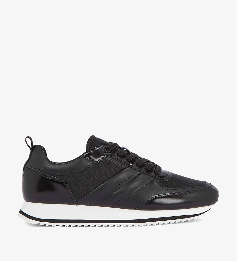 Calvin Klein Retro Runner Erkek Siyah Sneaker - Görsel 1