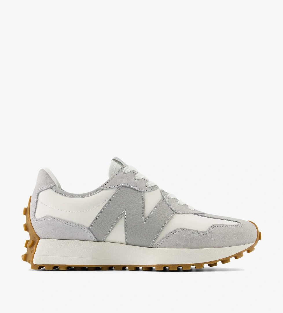 New Balance 327 Kadın Gri Spor Ayakkabı - Görsel 1