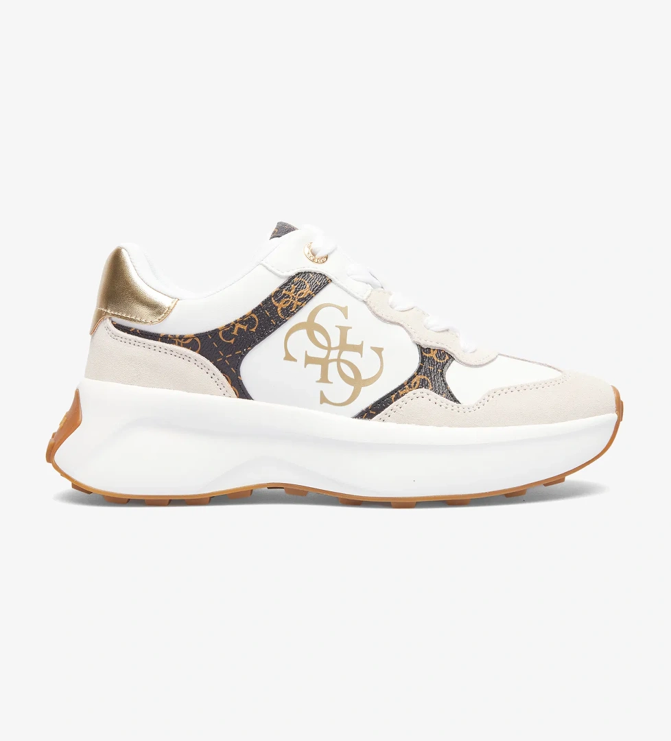 Guess Luckei Printed Eco Leather Active Kadın Renkli Sneaker