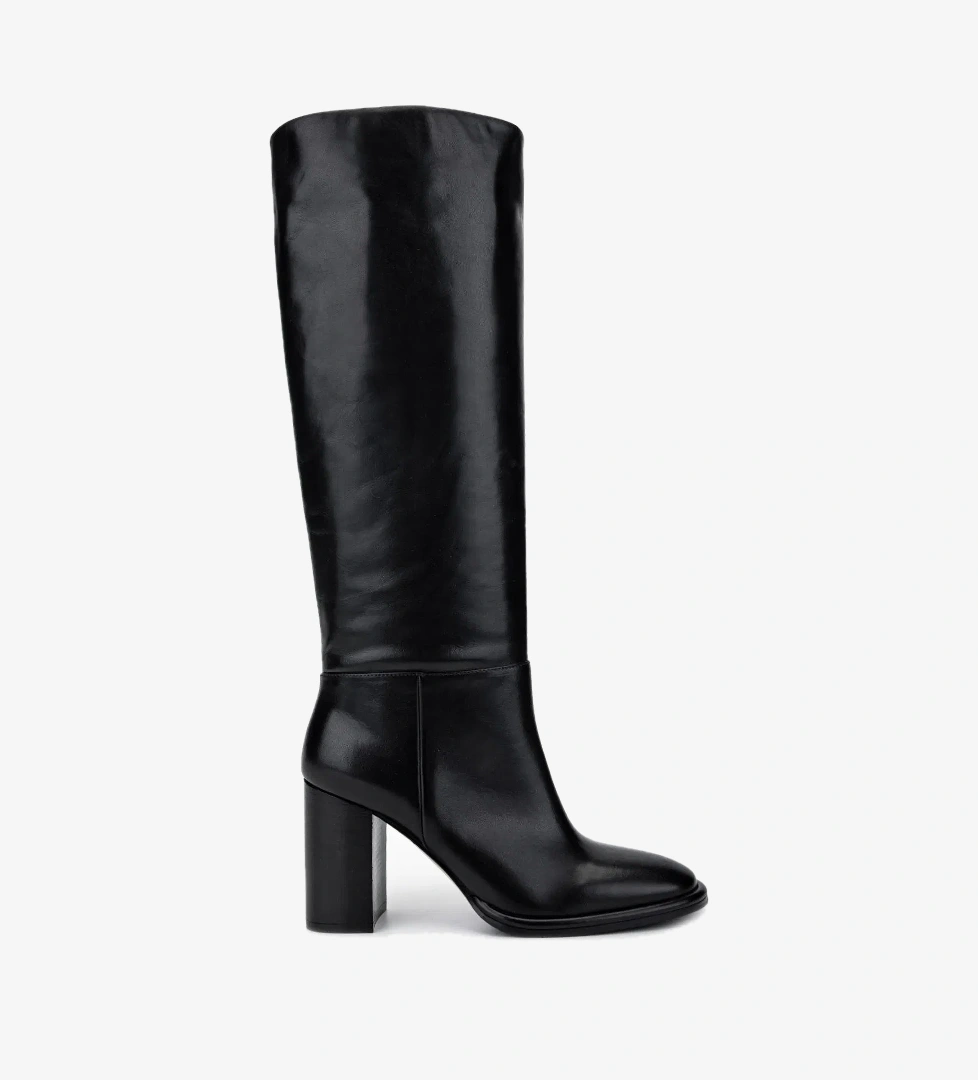 Valmenti Kadın Hakiki Deri Siyah Deri Casual Çizme - Görsel 1