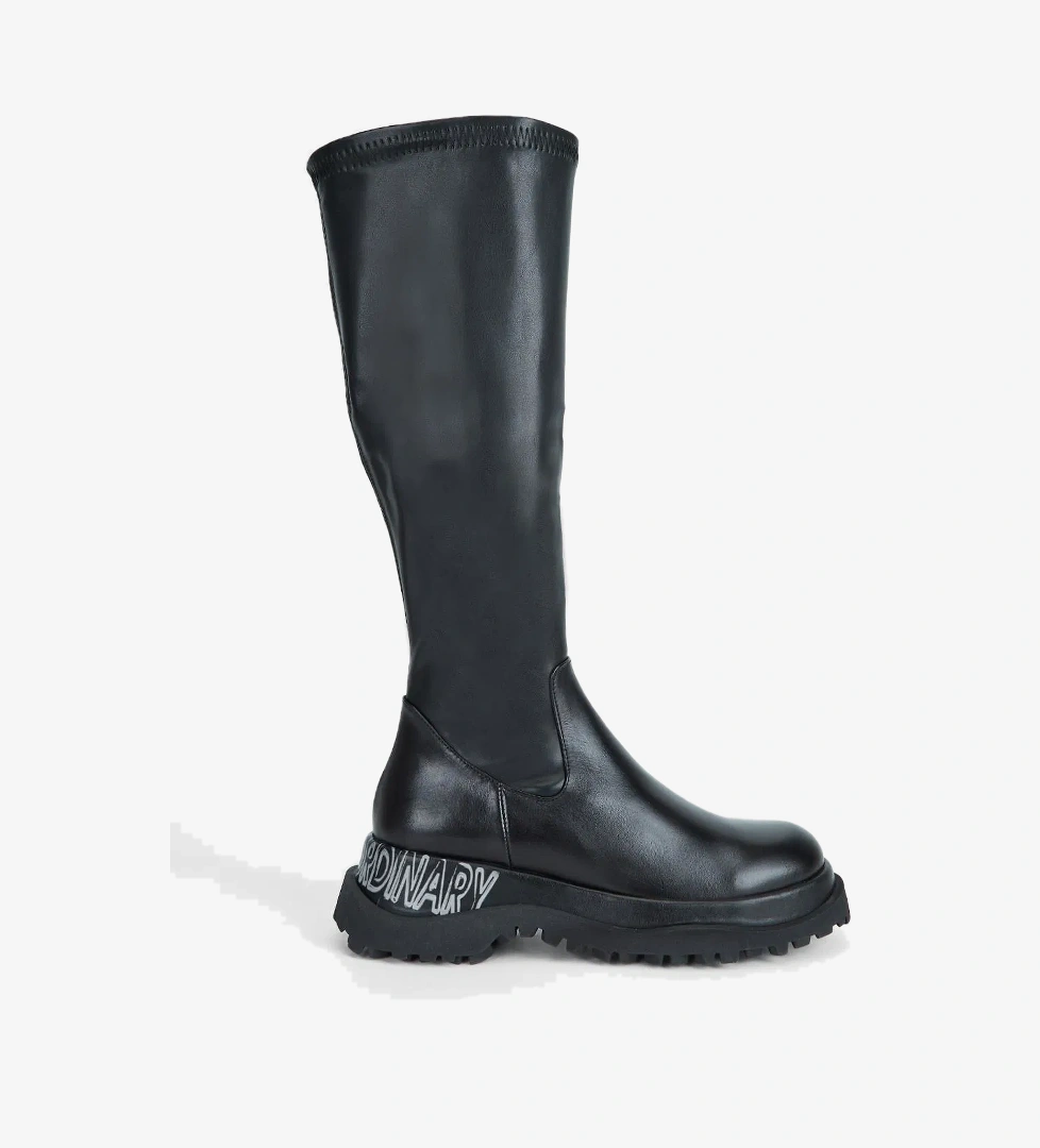 Valmenti Valmenti Kadın Siyah Hakiki Deri Çizme model görseli