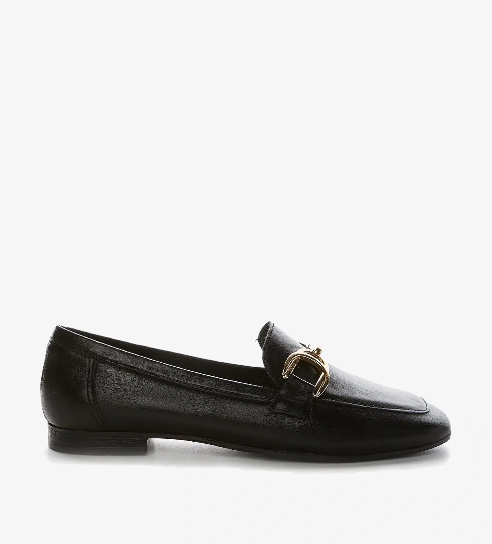 Valmenti Agathe Kadın Siyah Hakiki Deri Loafer Ayakkabı - Görsel 1