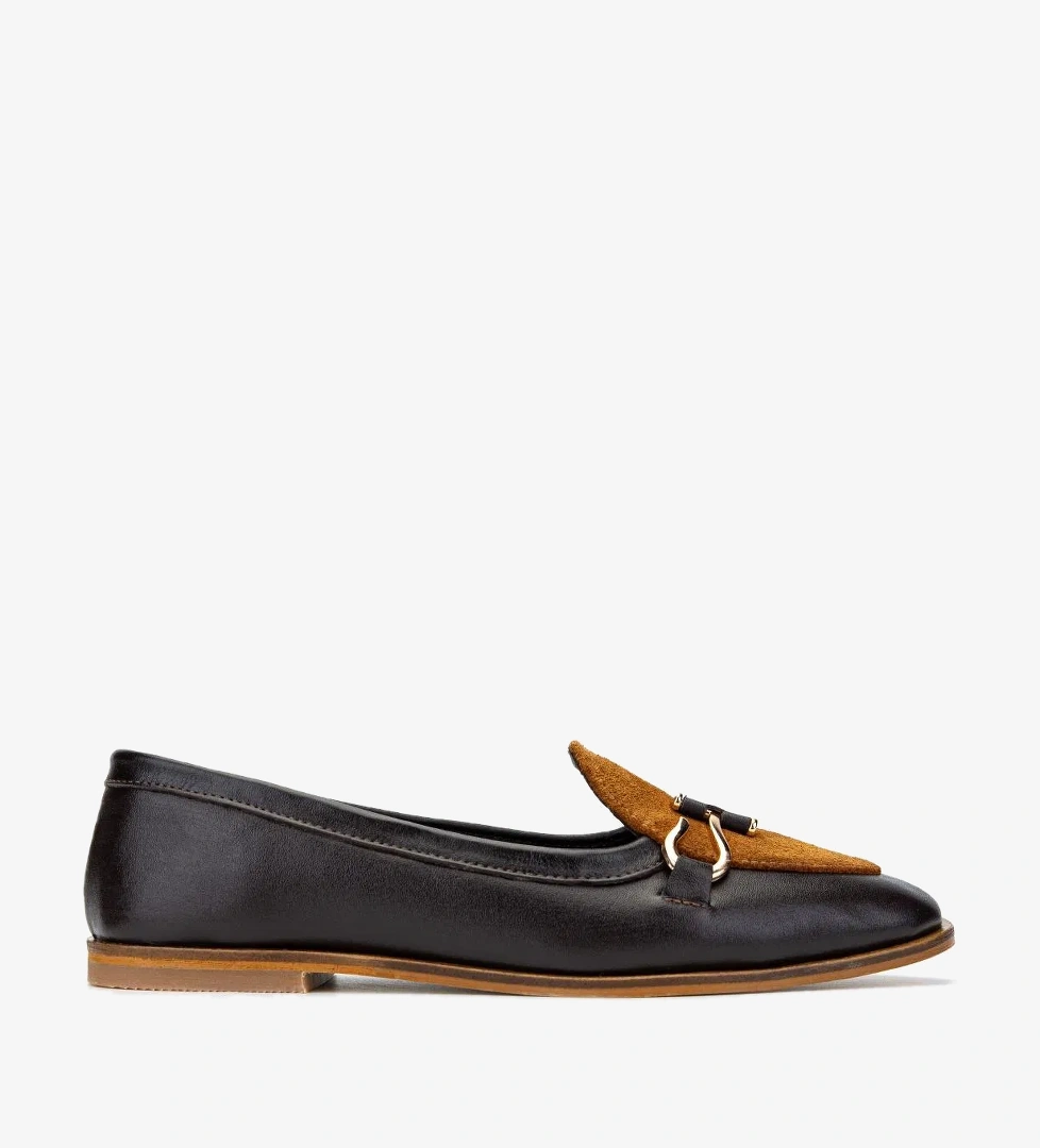 Valmenti Kadın Kahverengi Loafer Ayakkabı - Görsel 1