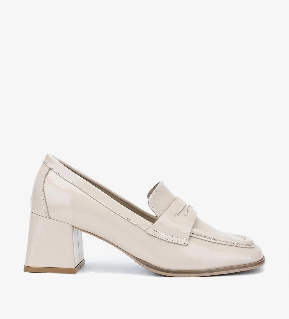 Valmenti Valmenti Kadın Hakiki Deri Bej Topuklu Ayakkabı model görseli