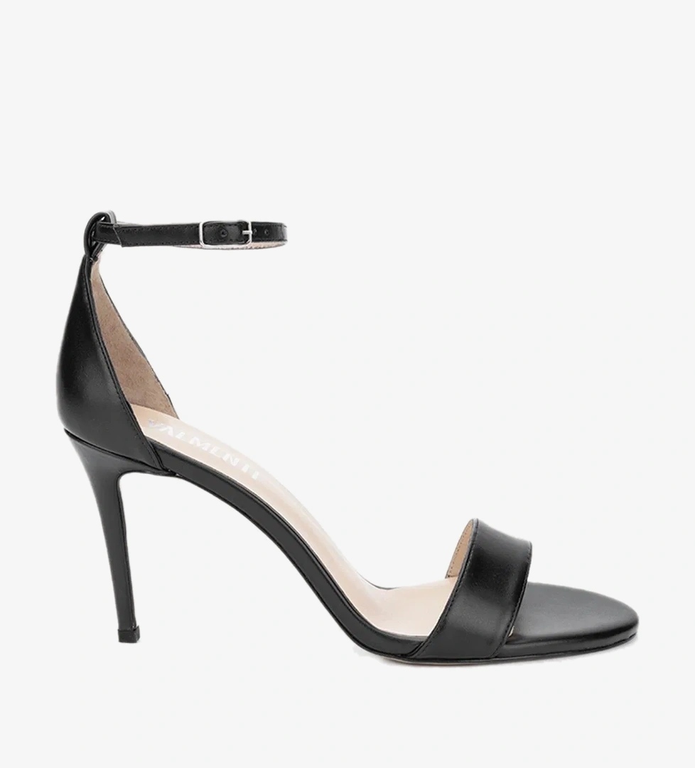 Valmenti Taine Kadın Siyah Cilt Hakiki Deri Topuklu Ayakkabı - Görsel 1