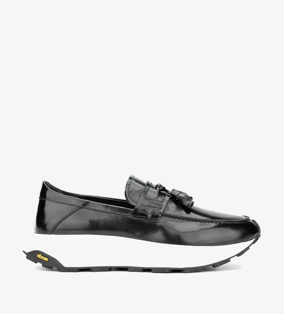 Valmenti Romano Erkek Siyah Açma Hakiki Deri Casual Ayakkabı - Görsel 1