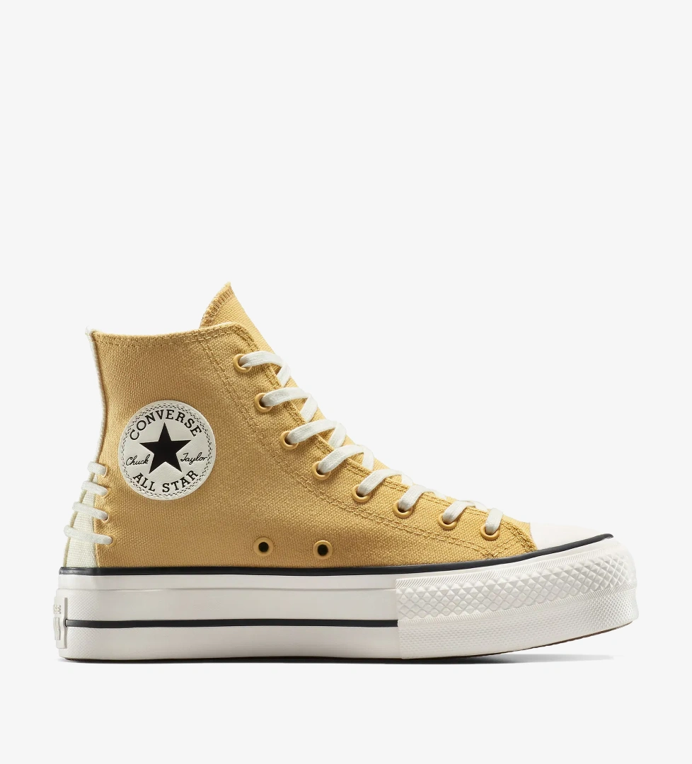 Converse Chuck Taylor All Star Lift Crafted Laces Kadın Turuncu Platform Sneaker - Görsel 1