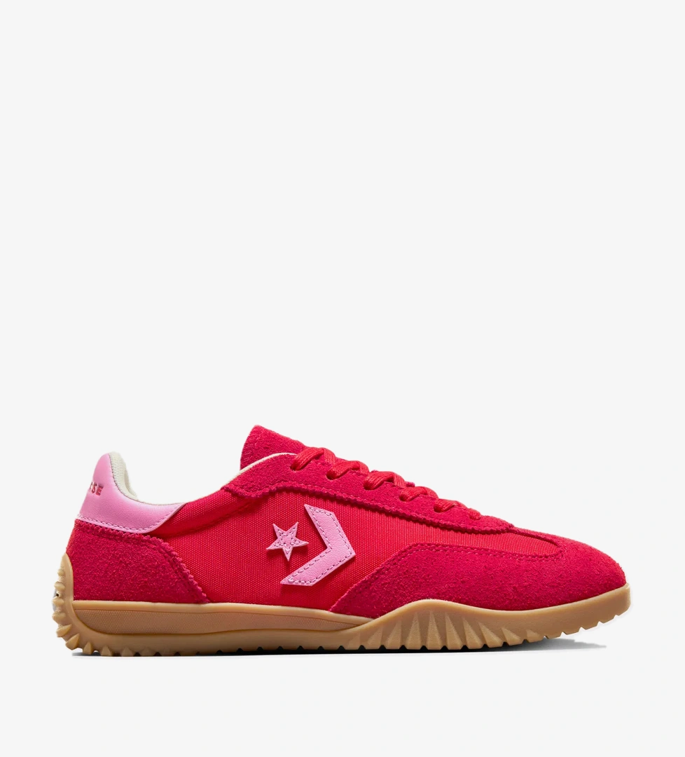 Converse Run Star Trainer Unisex Kırmızı Süet Sneaker - Görsel 1