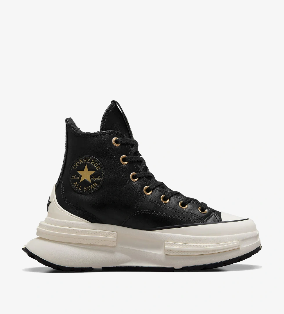 Converse Run Star Legacy CX Unisex Siyah Deri Platform Sneaker - Görsel 1