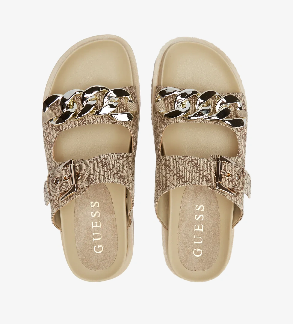 Guess Kadın Kahverengi Terlik - Görsel 1