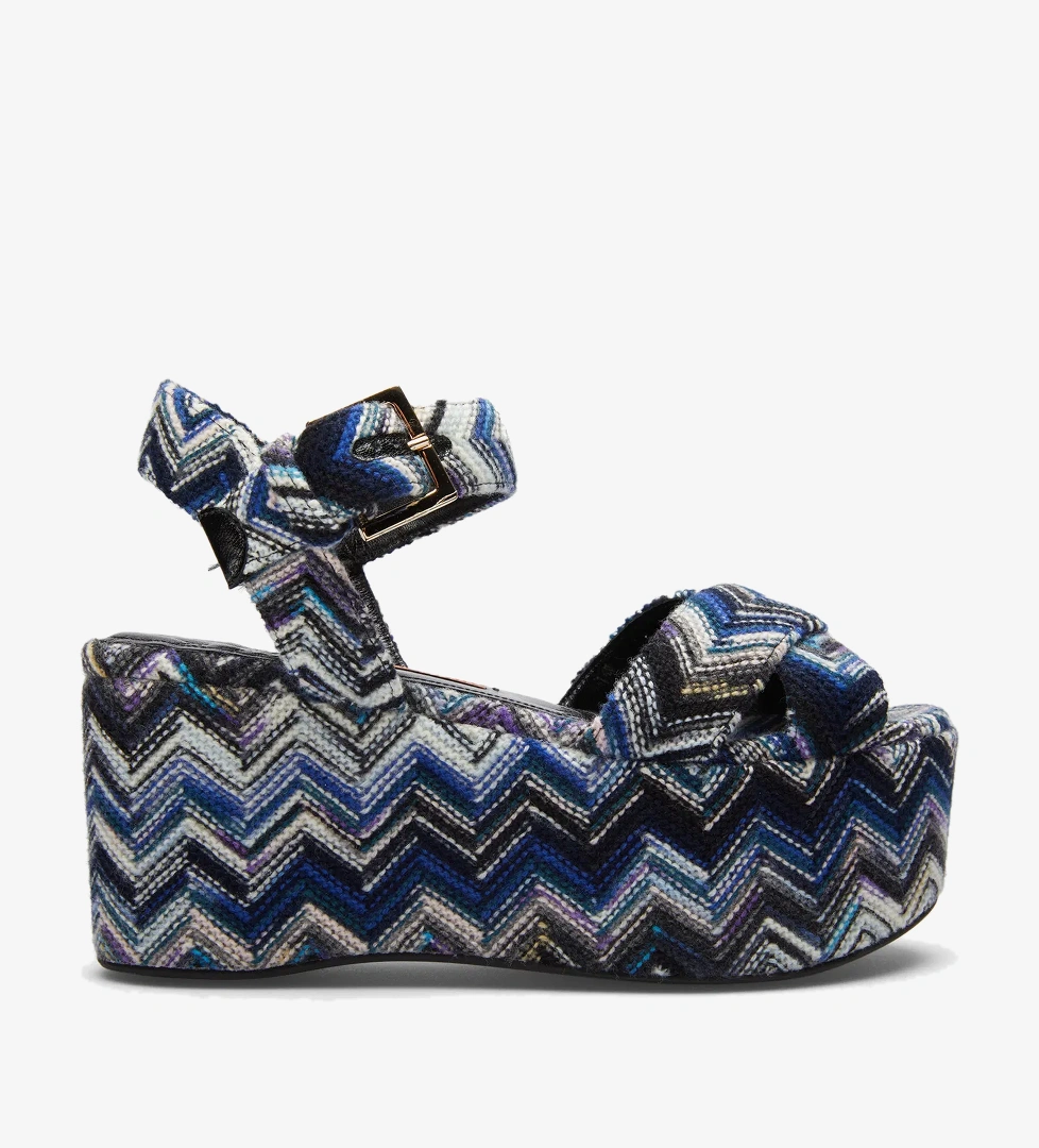 Missoni Kadın Mavi Sandalet - Görsel 1