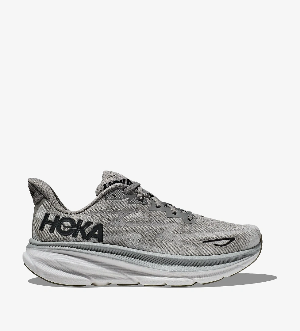 Hoka Clifton 9 Erkek Gri Koşu Ayakkabısı - Görsel 1