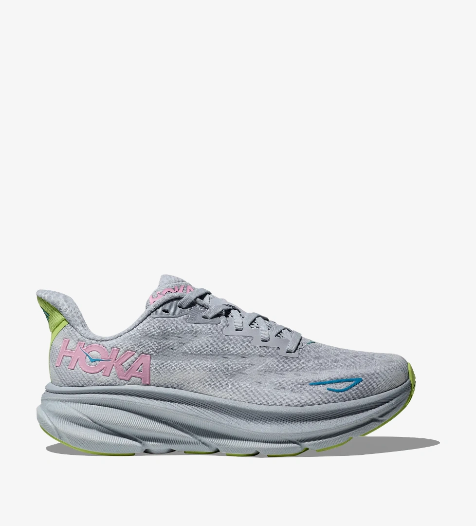 Hoka Clifton 9 Kadın Gri Koşu Ayakkabısı - Görsel 1