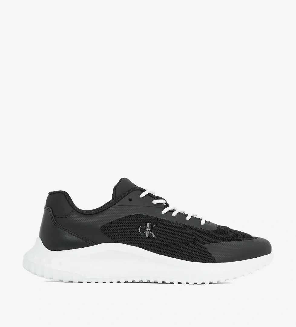 Calvin Klein Eva Runner Low Mesh Mix Erkek Siyah Sneaker