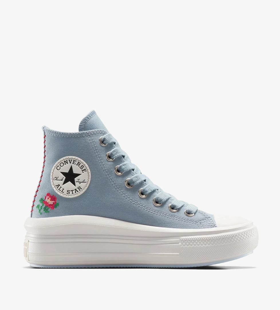 Converse Chuck Taylor All Star Motion Rose Kadın Mavi Platform Sneaker