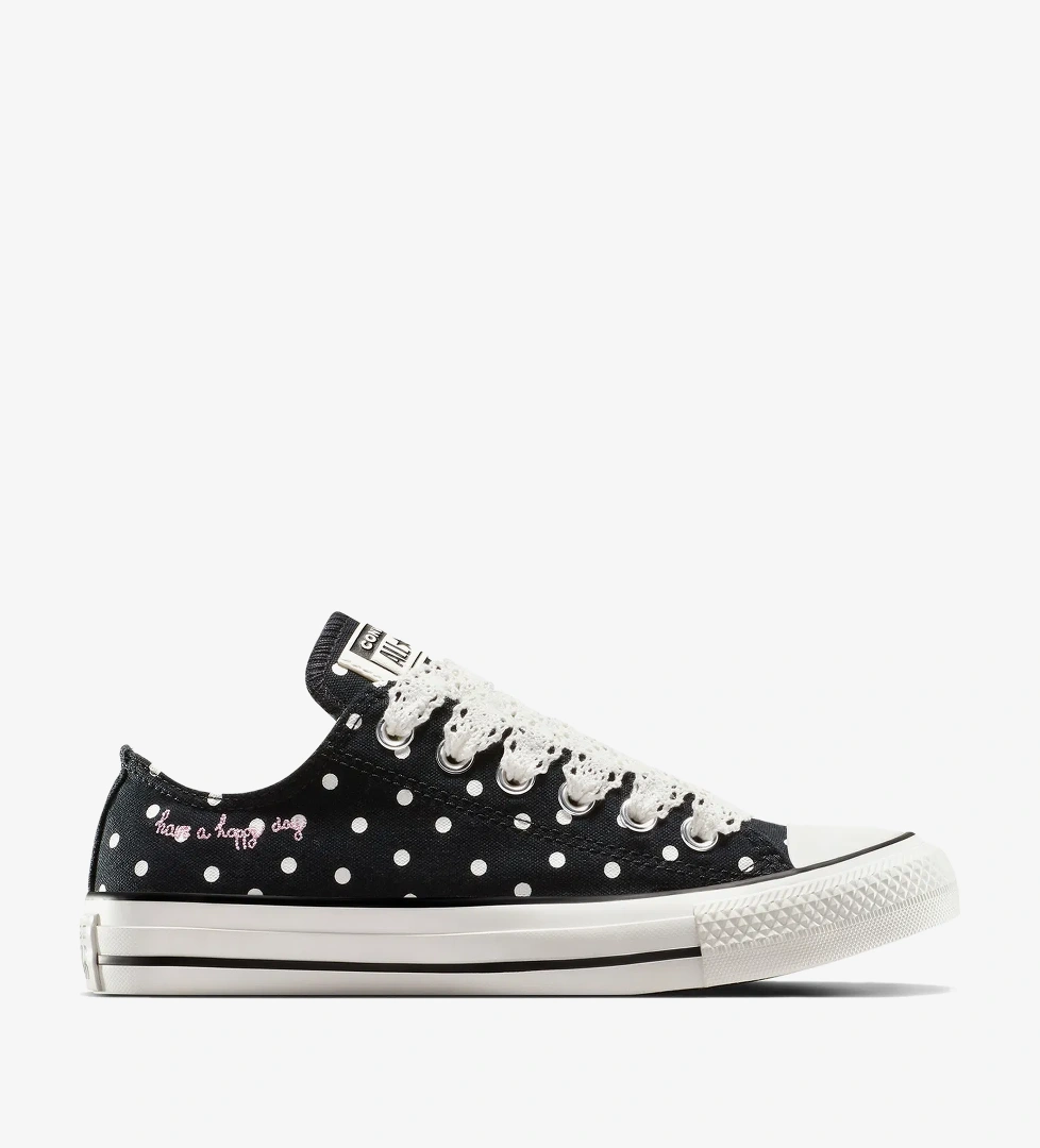 Converse Converse Chuck Taylor All Star Polka Dots Kadın Siyah Sneaker model görseli