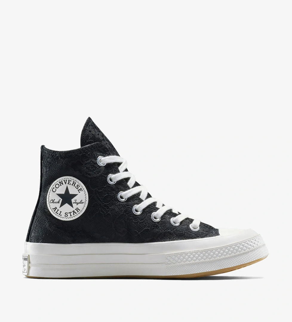 Converse Chuck 70 Kadın Dantelli Siyah Sneaker