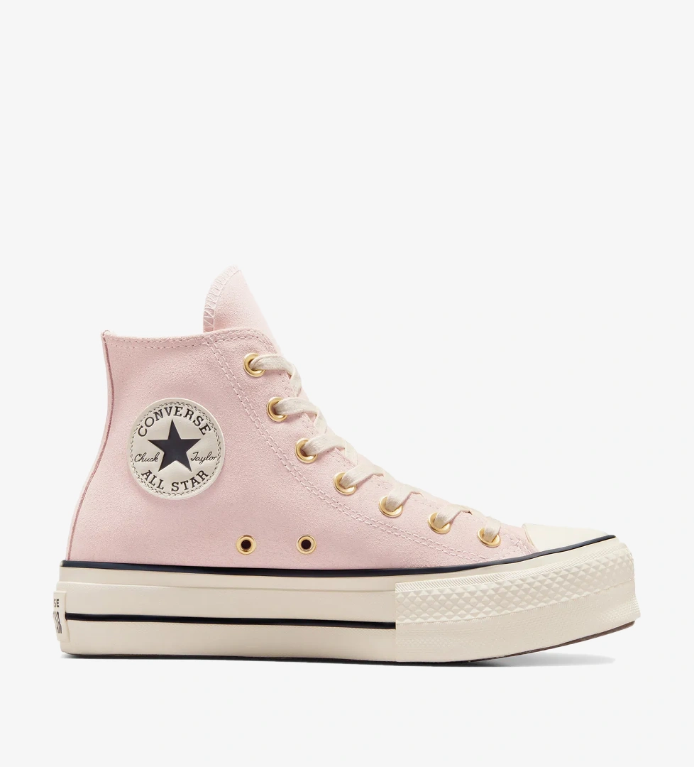 Converse Chuck Taylor All Star Lift Kadın Pembe Süet Platform Sneaker
