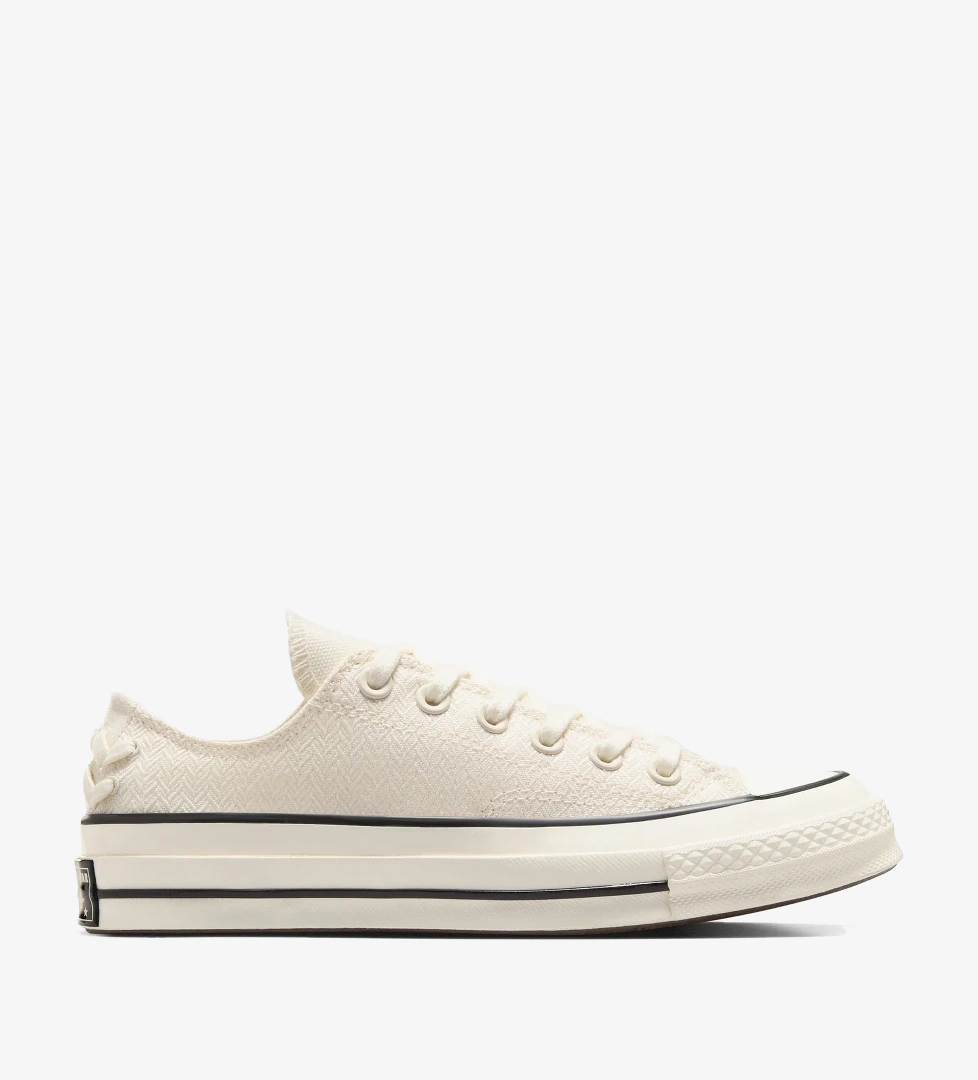 Converse Chuck 70 Crafted Laces Unisex Krem Rengi Sneaker - Görsel 1
