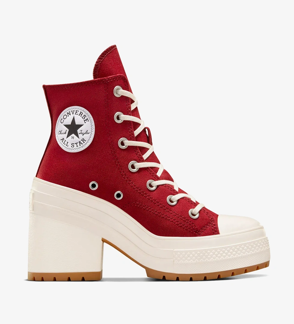 Converse Chuck 70 De Luxe Heel Unisex Bordo Platform Sneaker