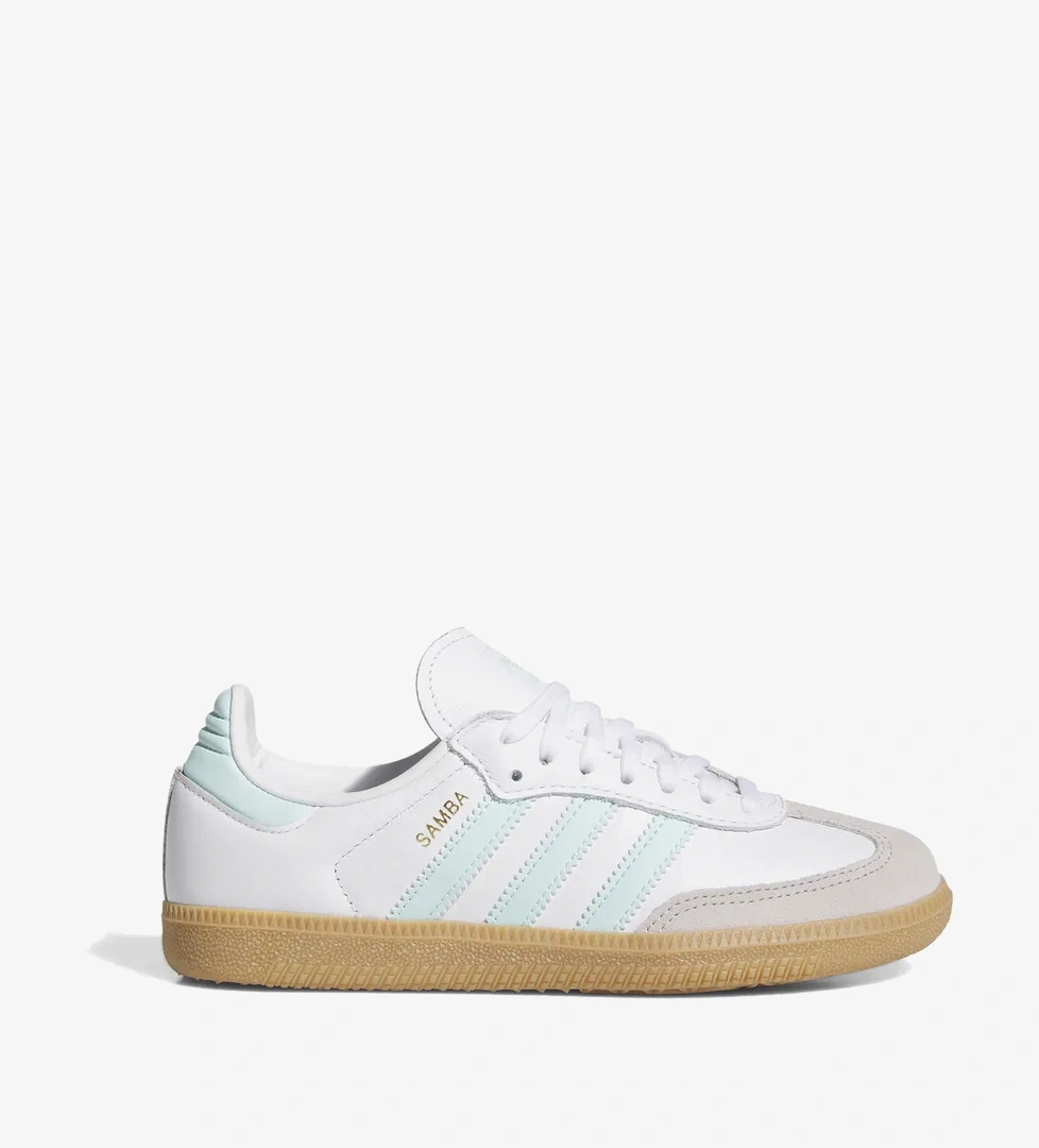 adidas Samba OG Çocuk Mavi Beyaz Spor Ayakkabı - Görsel 1