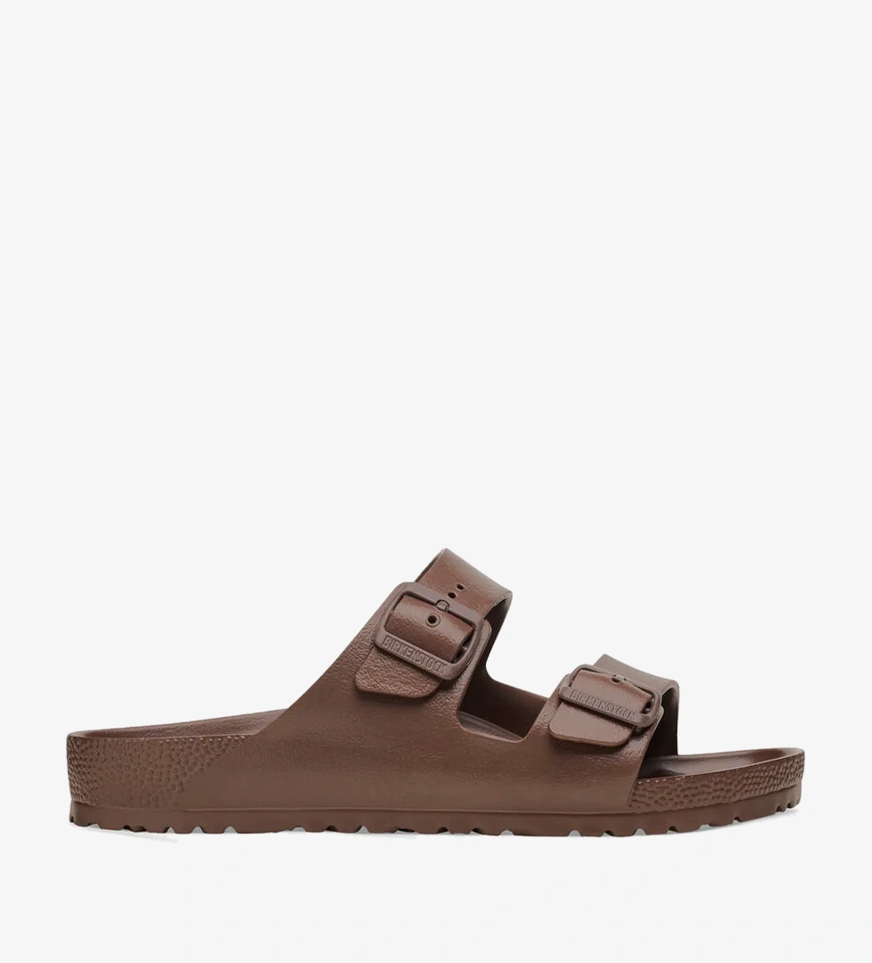 Birkenstock Arizona EVA Çift Bantlı Erkek Kahverengi Terlik - Görsel 1
