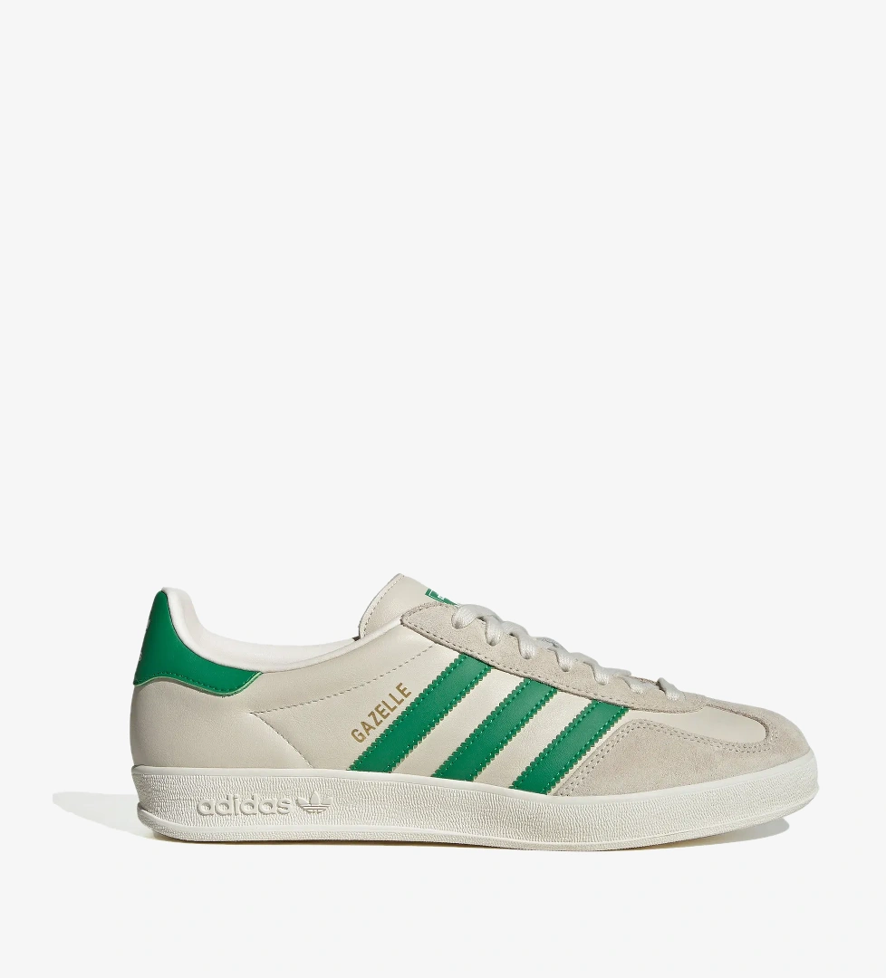 Adidas adidas Gazelle Indoor Erkek Bej/Yeşil Spor Ayakkabı model görseli
