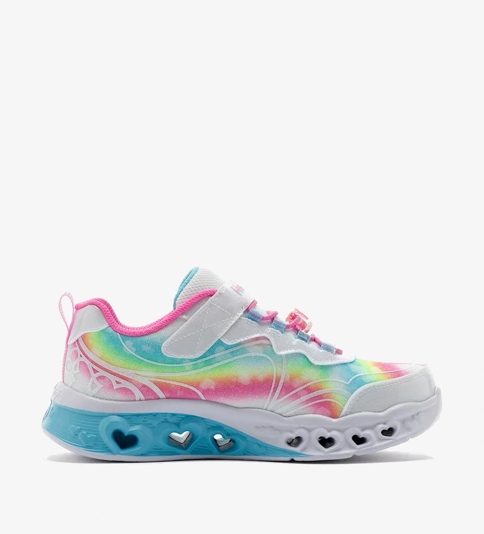 Skechers Skechers Flutter Heart Lights Groovy Swirl Çocuk Beyaz Işıklı Spor Ayakkabı model görseli