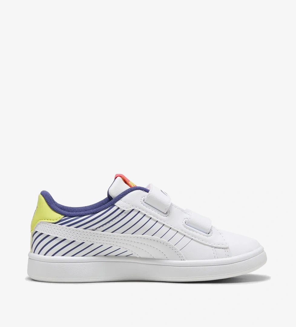 Puma Puma Smash 3.0 Poised 2 Race Çocuk Beyaz Spor Ayakkabı model görseli