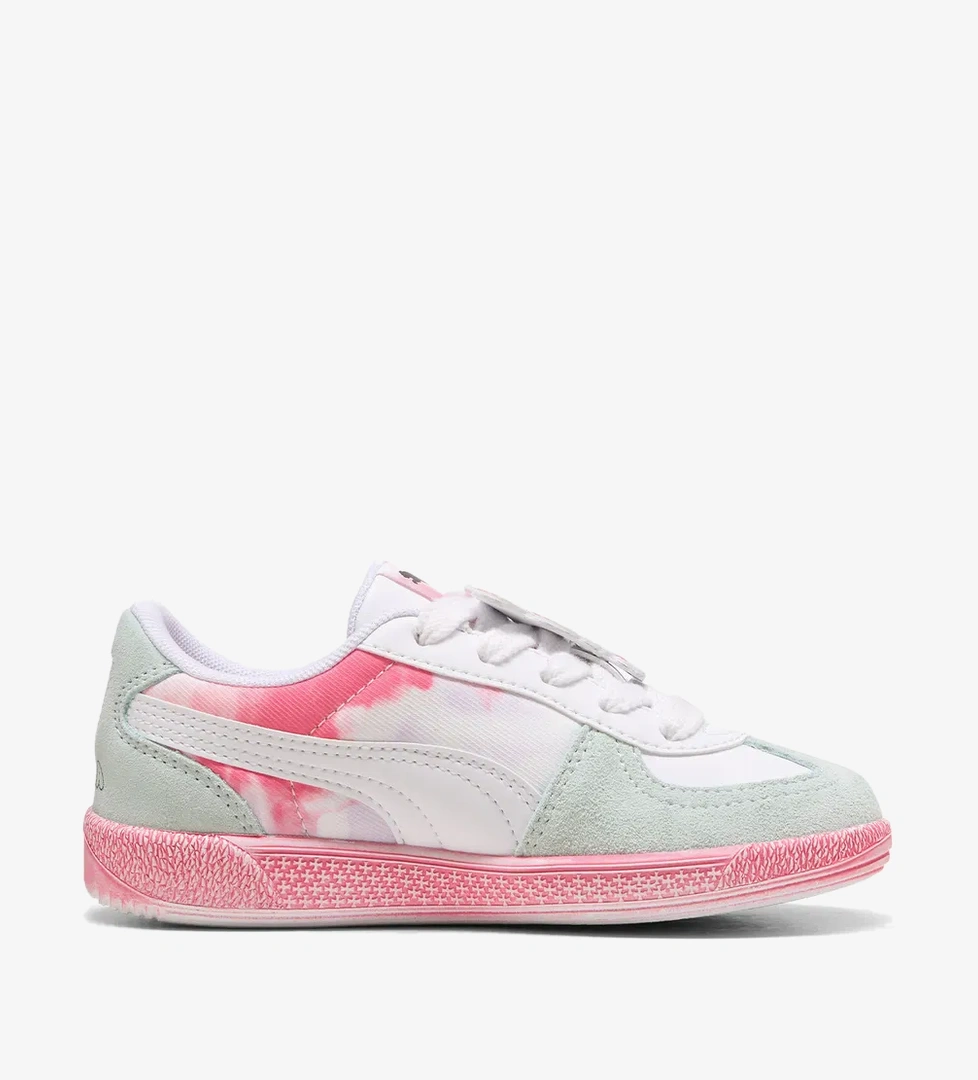 Puma Palermo Hello Kitty &amp; Friends Çocuk Yeşil/Pembe/Beyaz Spor Ayakkabı - Görsel 1