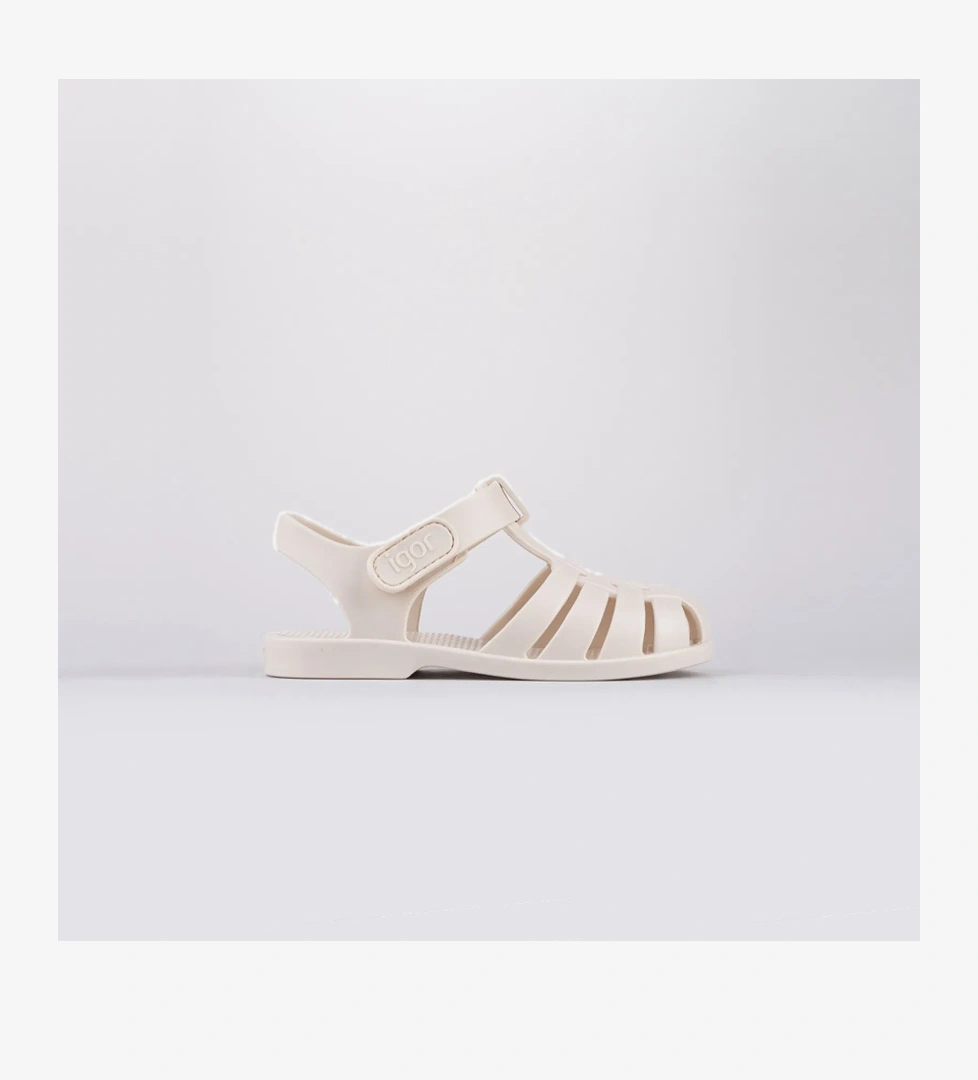 Igor Clasica Çocuk Krem Sandalet - Görsel 1