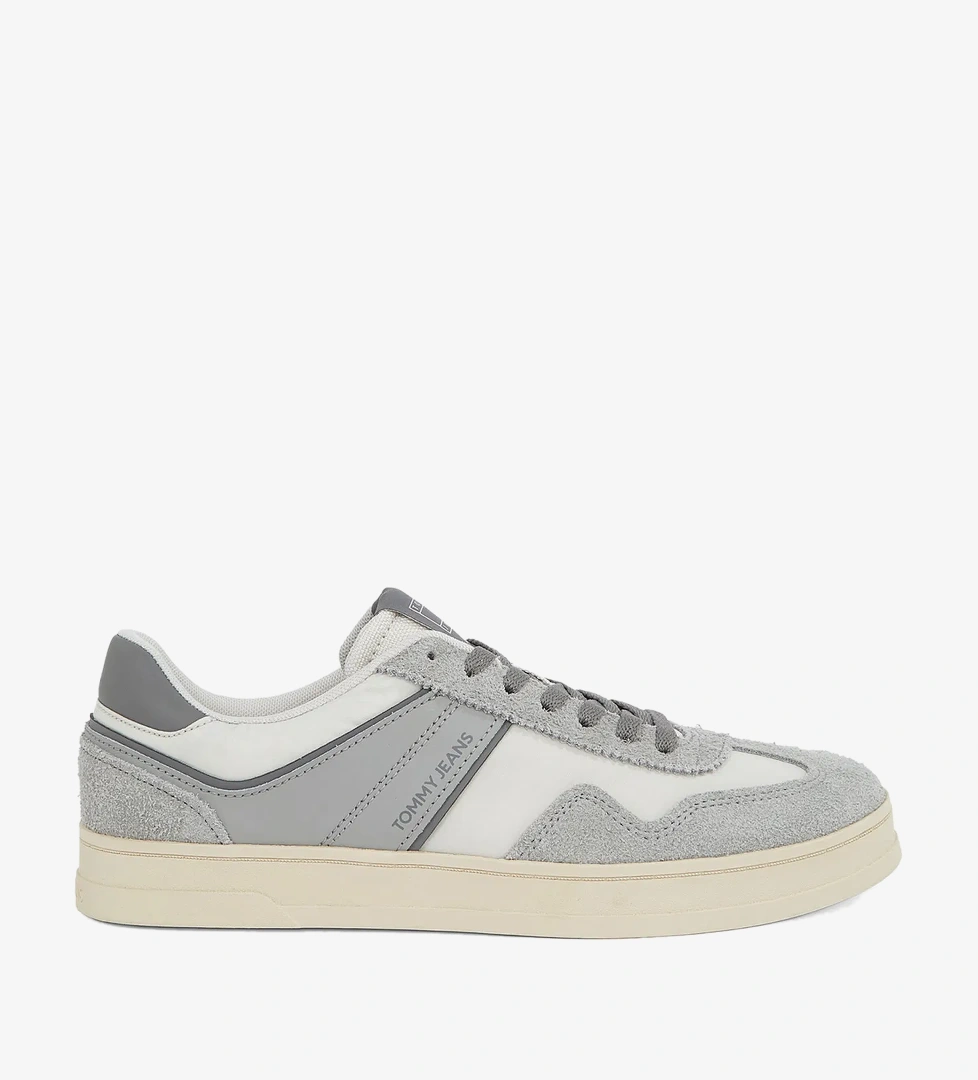 Tommy Hilfiger The Greenwich Mix Media Erkek Gri Sneaker - Görsel 1