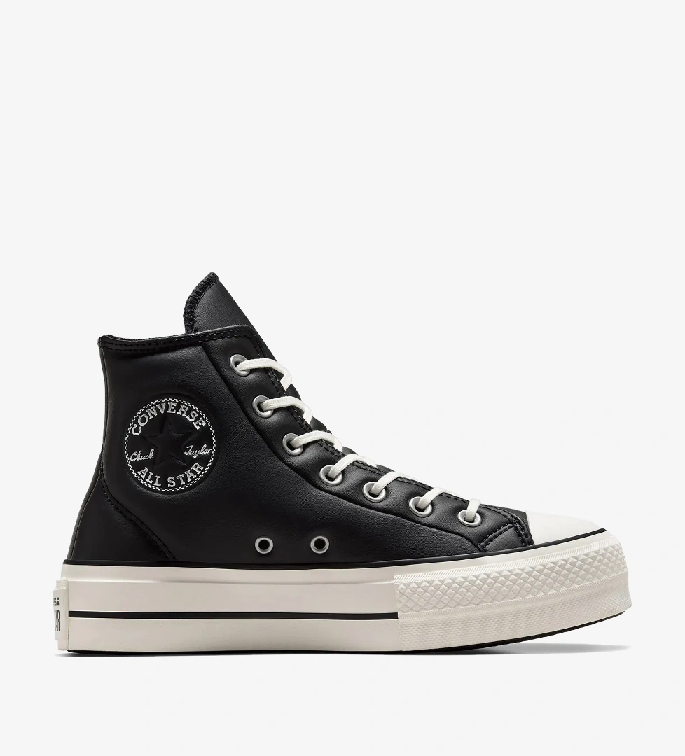 Converse Converse Chuck Taylor All Star Lift Unisex Siyah Deri Platform Sneaker model görseli
