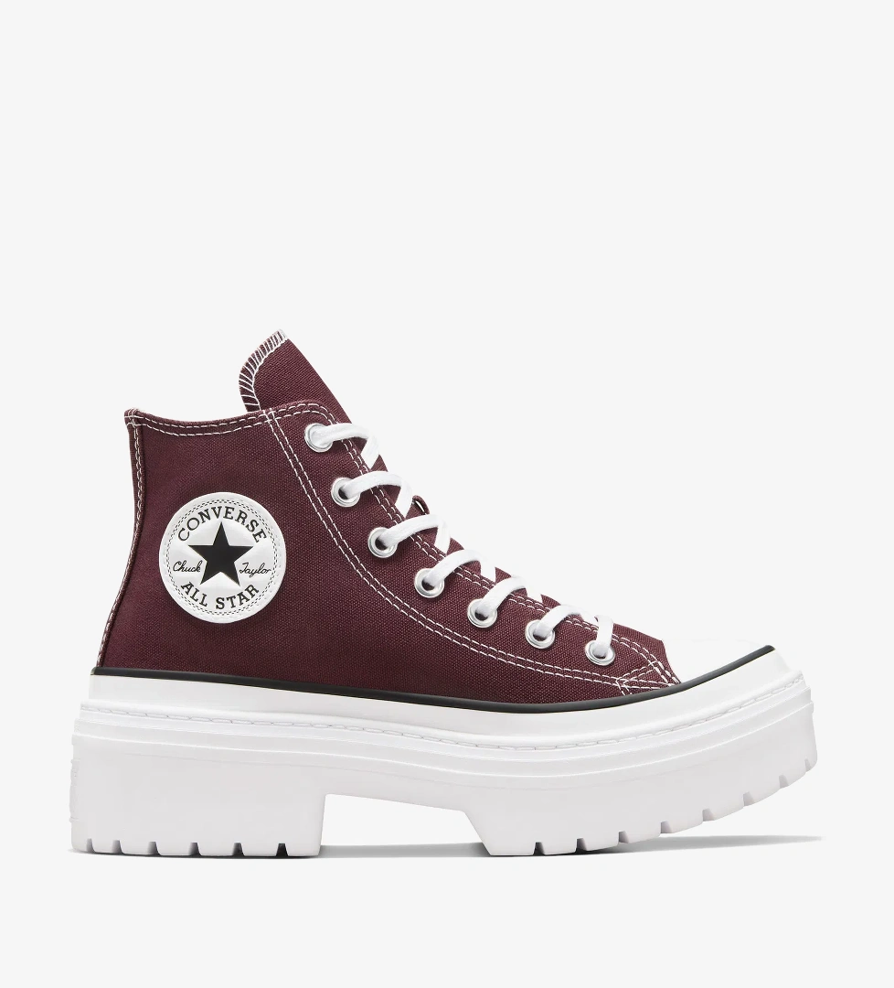 Converse Chuck Taylor All Star Lugged Heel Kadın Bordo Platform Sneaker - Görsel 1