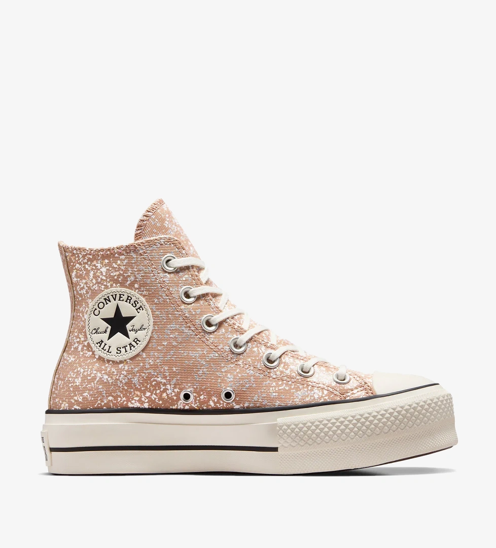 Converse Converse Chuck Taylor All Star Lift Glitter Unisex Turuncu Platform Sneaker model görseli