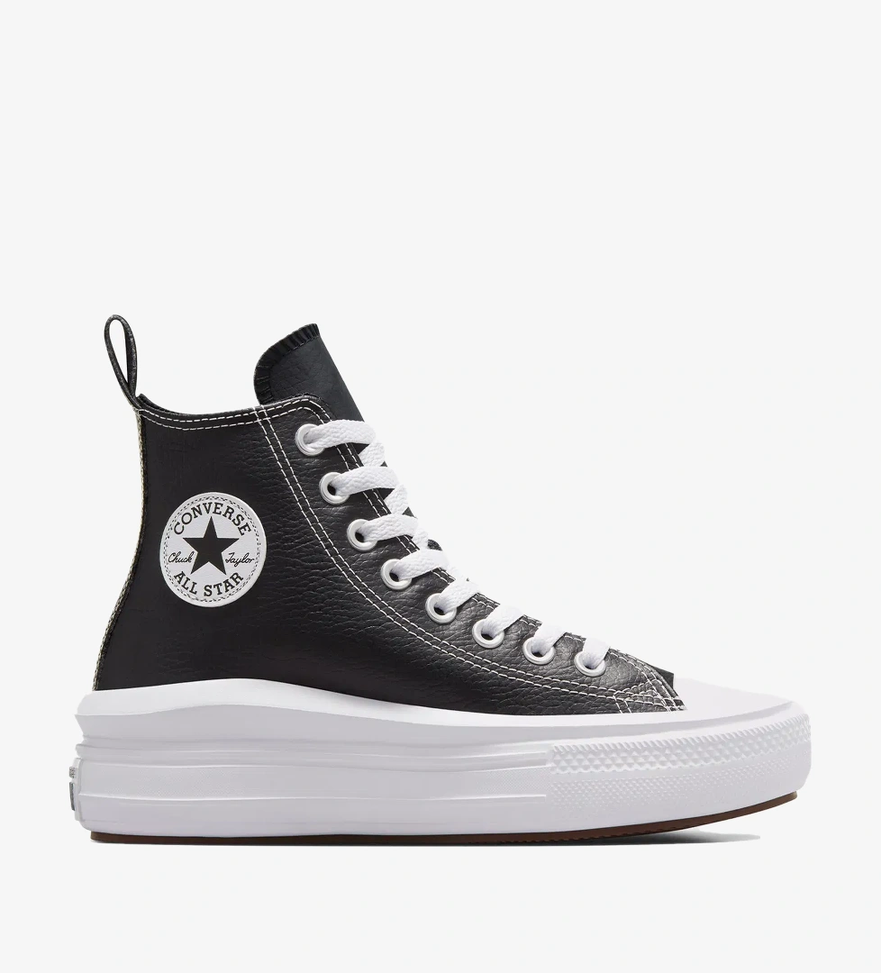 Converse Converse Chuck Taylor All Star Move Platform Genç Siyah Deri Sneaker model görseli