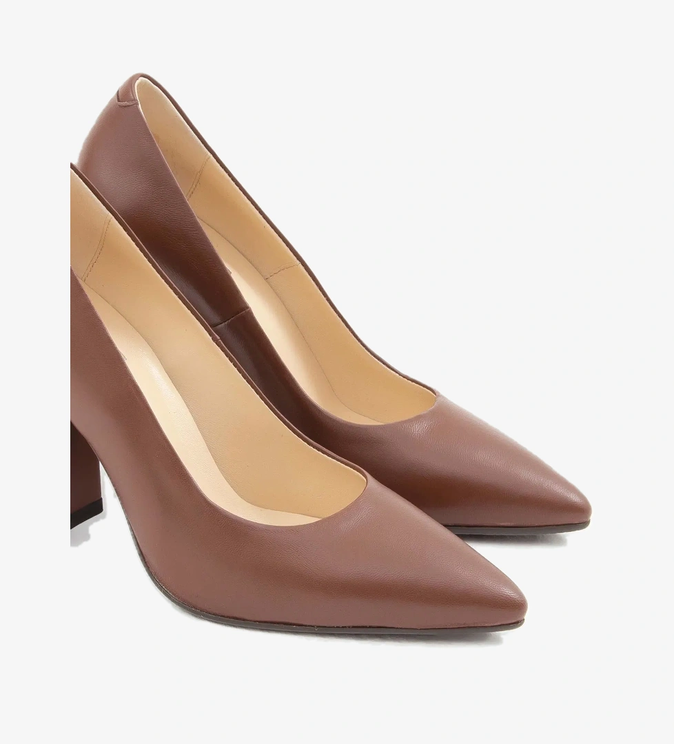 Tamer Tanca Tamer Tanca Kadın Hakiki Deri Taba Klasik Ayakkabı Basketbol Ayakkabıları | FashFed Taba - 1. görsel