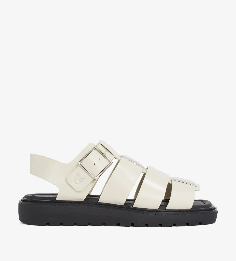 Calvin Klein Sq Molded Sdl Fisherman Mg Wn Kadın Bej Sandalet - Görsel 1