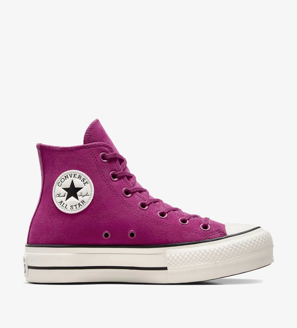 Converse Chuck Taylor All Star Lift Kadın Mor Süet Platform Sneaker